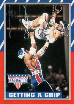 1991 Topps American Gladiators #28 Getting a Grip Front